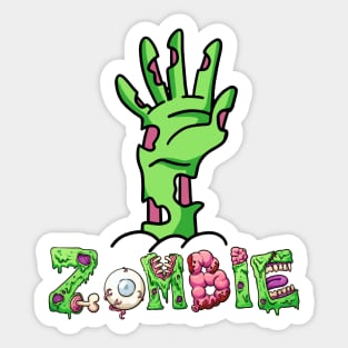 Zombie Hand Sticker